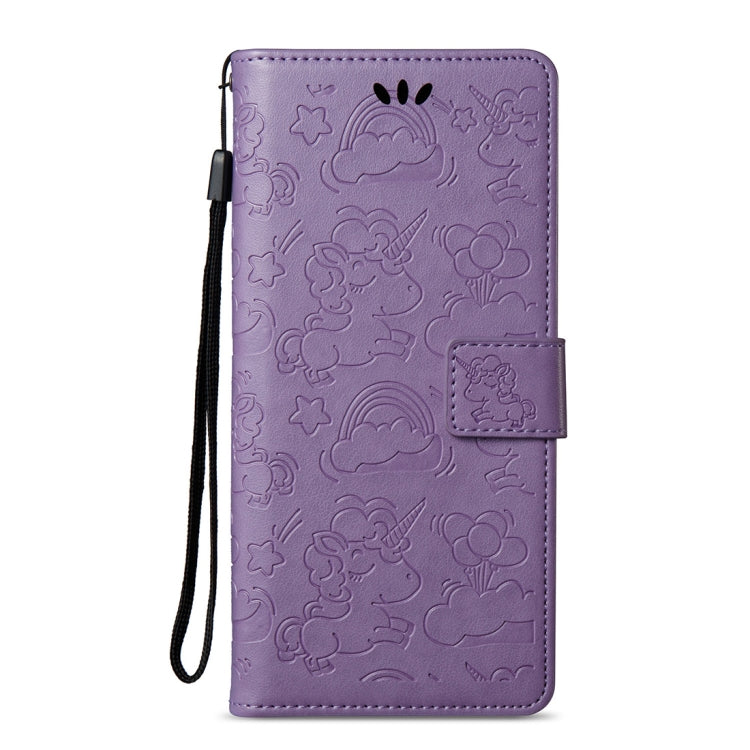 For Galaxy Note 8 Pressed Horse Cloud Print Horizontal Flip Leather Case with Holder & Card Slots & Wallet & Lanyard