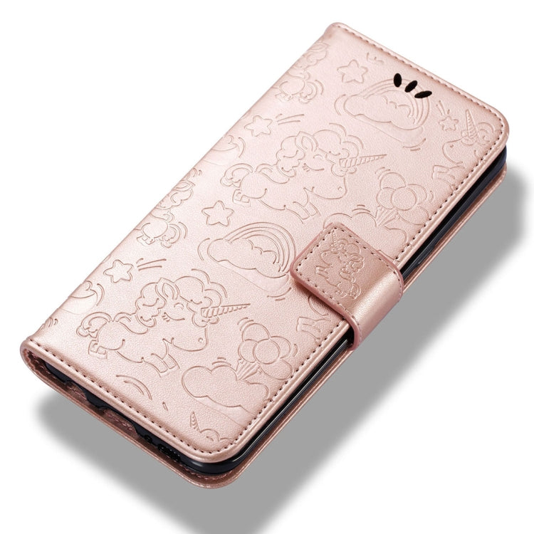 For Galaxy Note 8 Pressed Horse Cloud Print Horizontal Flip Leather Case with Holder & Card Slots & Wallet & Lanyard