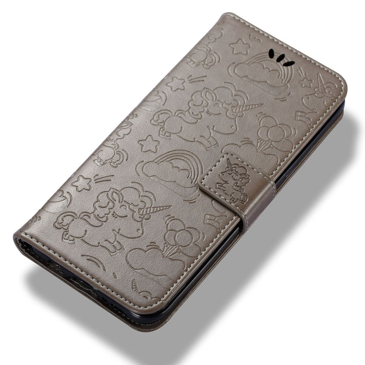 For Galaxy Note 8 Pressed Horse Cloud Print Horizontal Flip Leather Case with Holder & Card Slots & Wallet & Lanyard