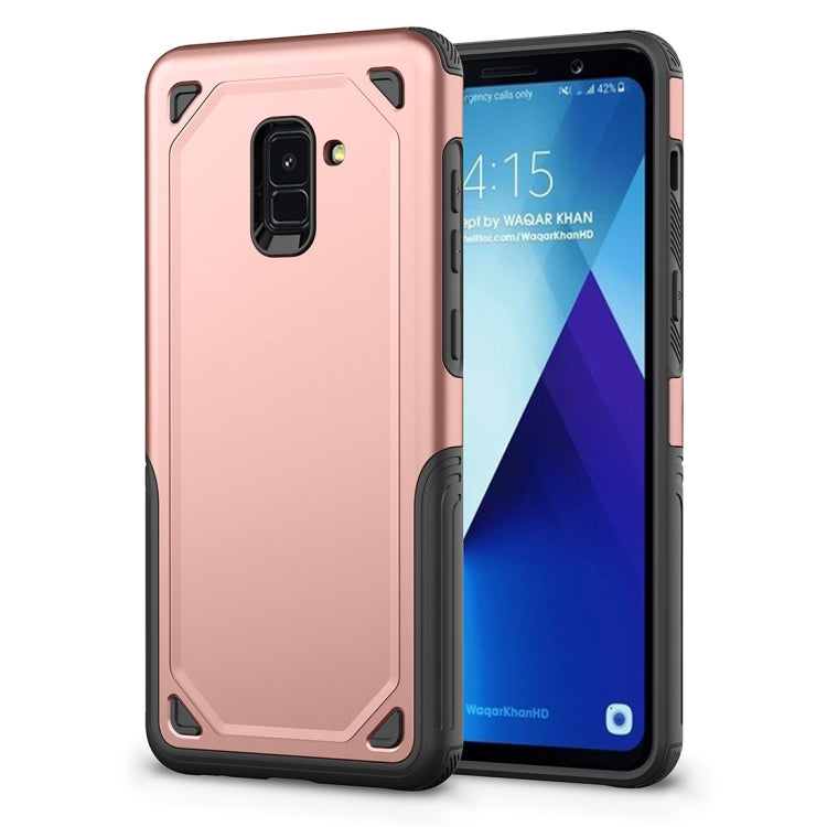 For Galaxy A8+ (2018) Shockproof Rugged Armor Protective Case