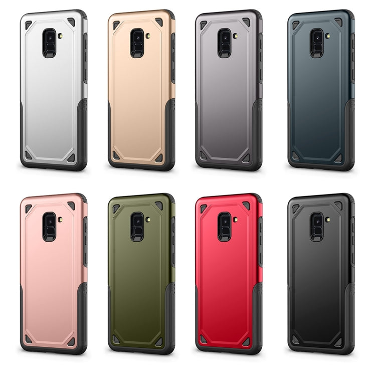 For Galaxy A8+ (2018) Shockproof Rugged Armor Protective Case