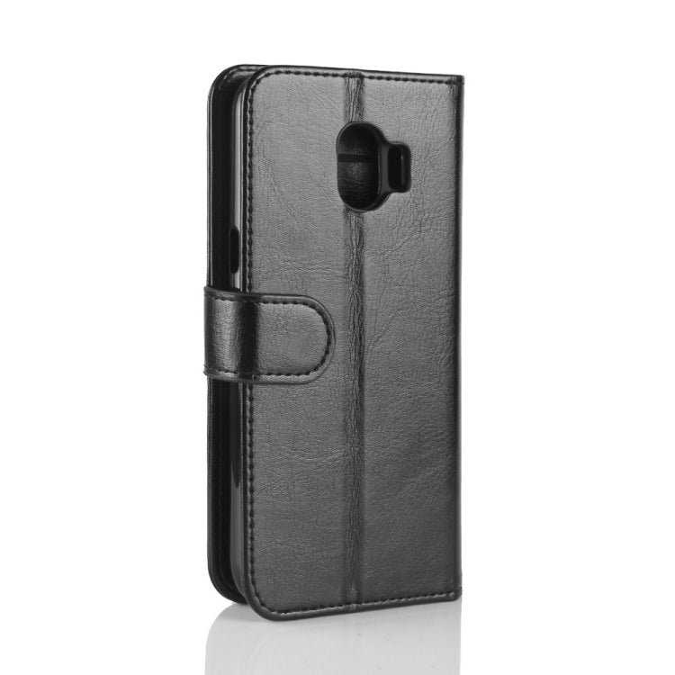 PU + TPU Crazy Horse Texture Horizontal Flip Leather Case for Galaxy J2 Pro (2018), with Wallet & Holder & Card Slots