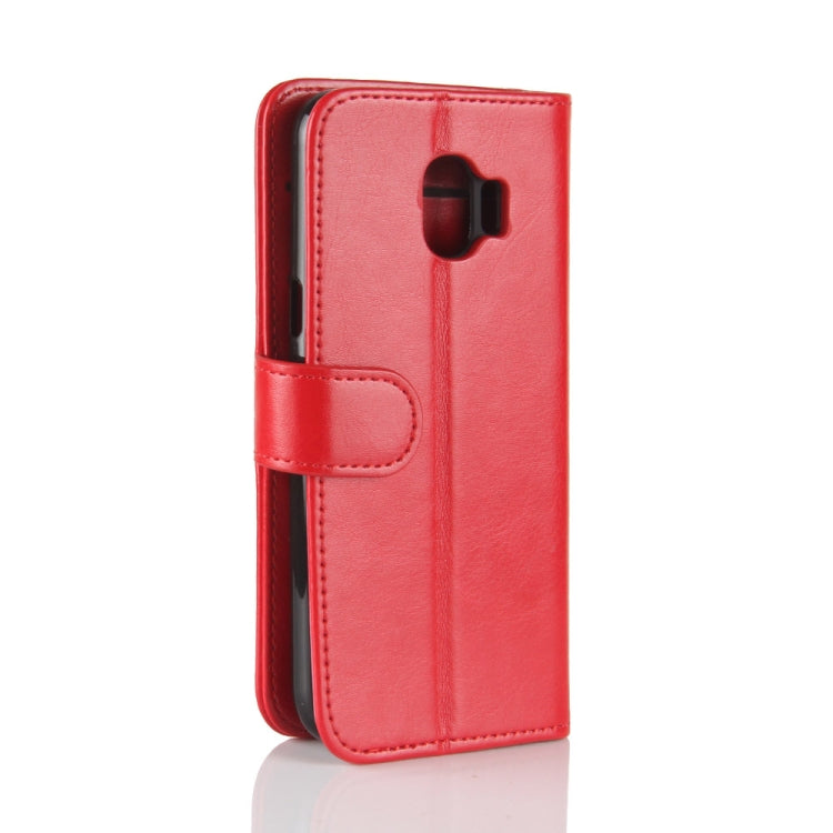 PU + TPU Crazy Horse Texture Horizontal Flip Leather Case for Galaxy J2 Pro (2018), with Wallet & Holder & Card Slots