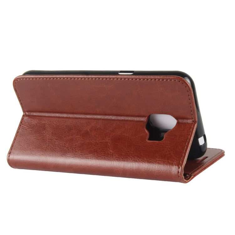 PU + TPU Crazy Horse Texture Horizontal Flip Leather Case for Galaxy J2 Pro (2018), with Wallet & Holder & Card Slots