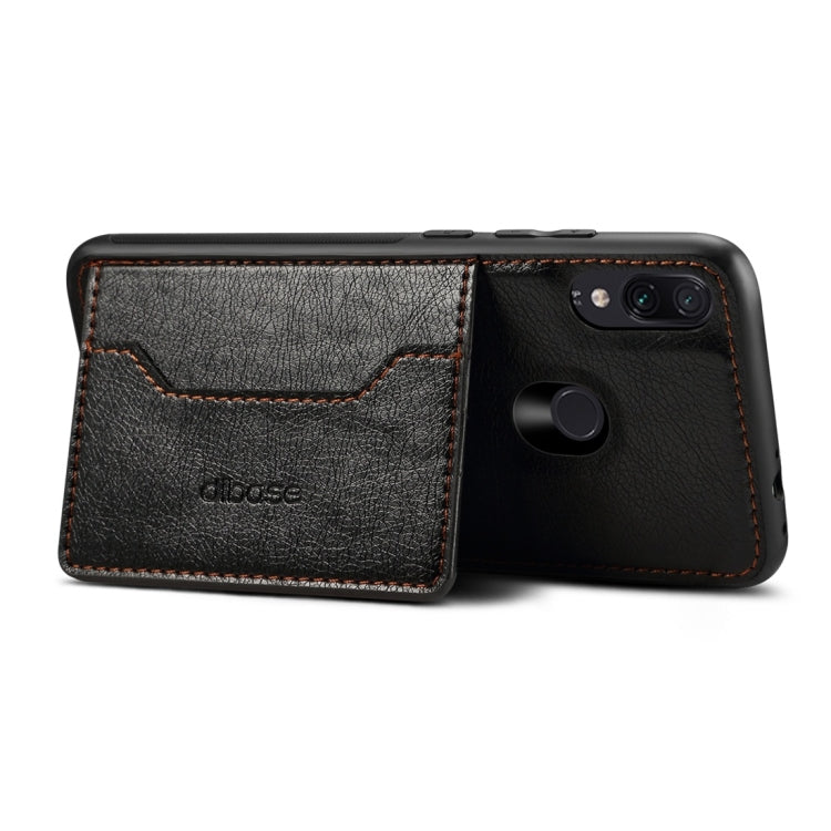 Dibase TPU + PC + PU Crazy Horse Texture Protective Case for Galaxy A30, with Holder & Card Slots