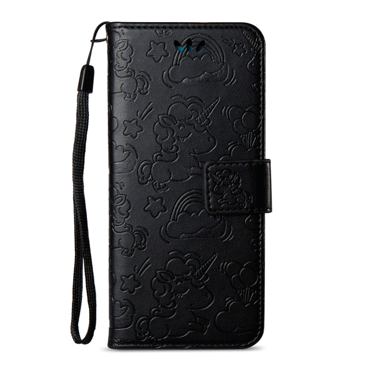 For Galaxy S8 Pressed Horse Cloud Print Horizontal Flip Leather Case with Holder & Card Slots & Wallet & Lanyard
