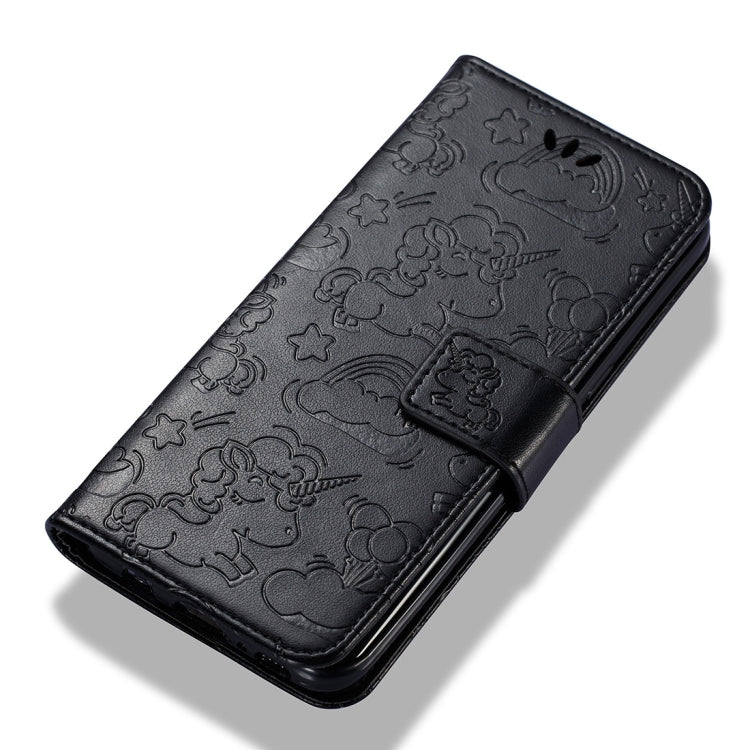 For Galaxy S8 Pressed Horse Cloud Print Horizontal Flip Leather Case with Holder & Card Slots & Wallet & Lanyard