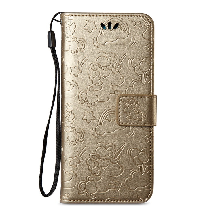 For Galaxy S8 Pressed Horse Cloud Print Horizontal Flip Leather Case with Holder & Card Slots & Wallet & Lanyard