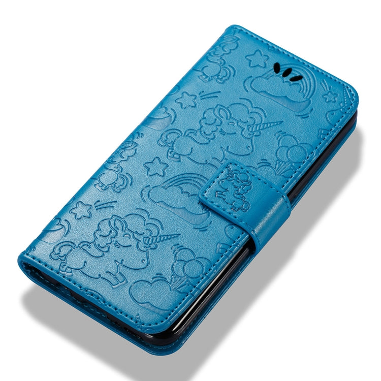For Galaxy S8 Pressed Horse Cloud Print Horizontal Flip Leather Case with Holder & Card Slots & Wallet & Lanyard