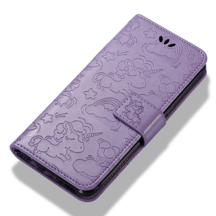 For Galaxy S8 Pressed Horse Cloud Print Horizontal Flip Leather Case with Holder & Card Slots & Wallet & Lanyard