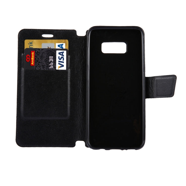For Galaxy S8 + / G9550 Retro Crazy Horse Texture Horizontal Flip Leather Case with Holder & Card Slots