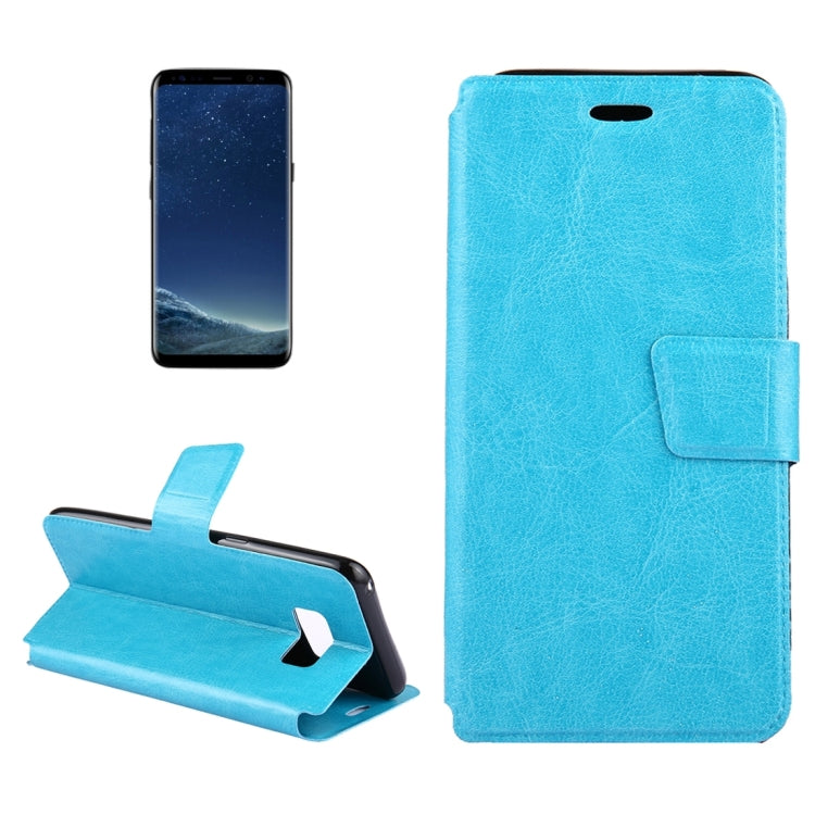 For Galaxy S8 + / G9550 Retro Crazy Horse Texture Horizontal Flip Leather Case with Holder & Card Slots