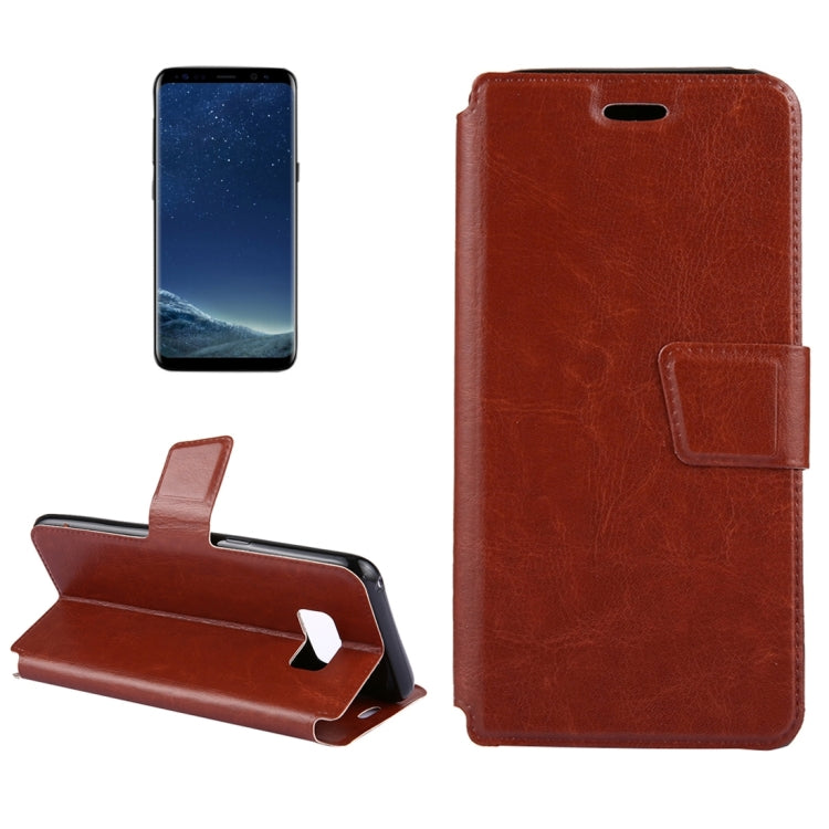 For Galaxy S8 + / G9550 Retro Crazy Horse Texture Horizontal Flip Leather Case with Holder & Card Slots