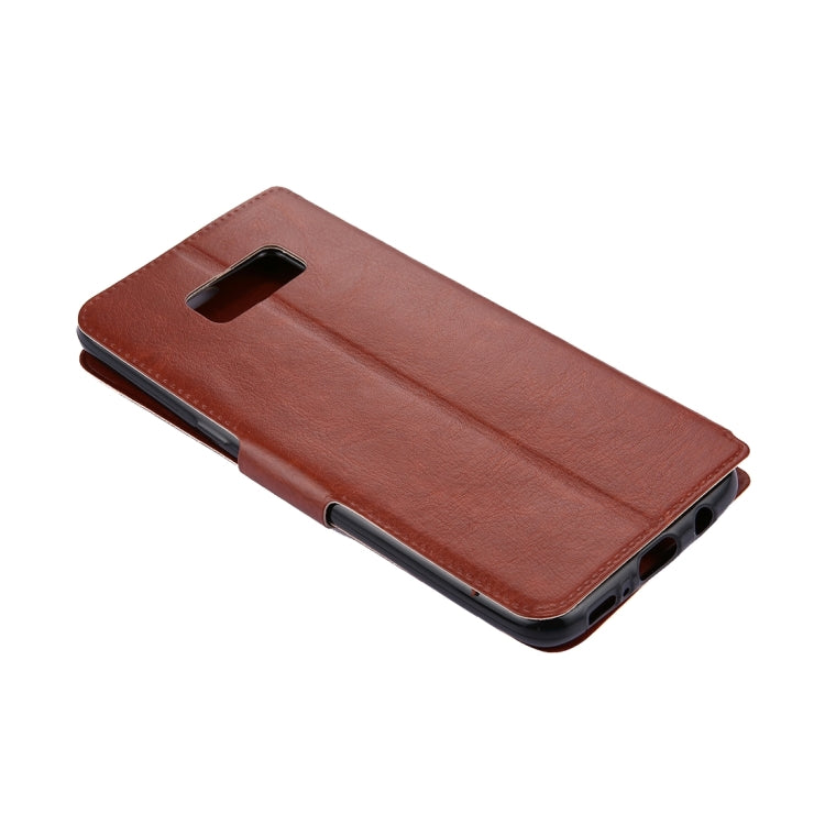 For Galaxy S8 + / G9550 Retro Crazy Horse Texture Horizontal Flip Leather Case with Holder & Card Slots