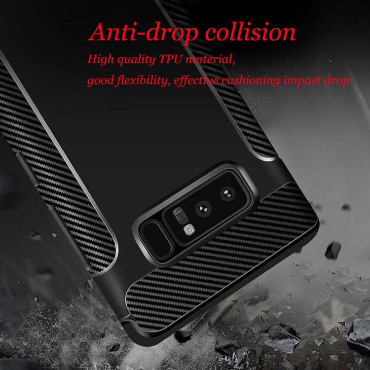 Carbon Fiber Anti-slip TPU Protective Case for Galaxy Note 8