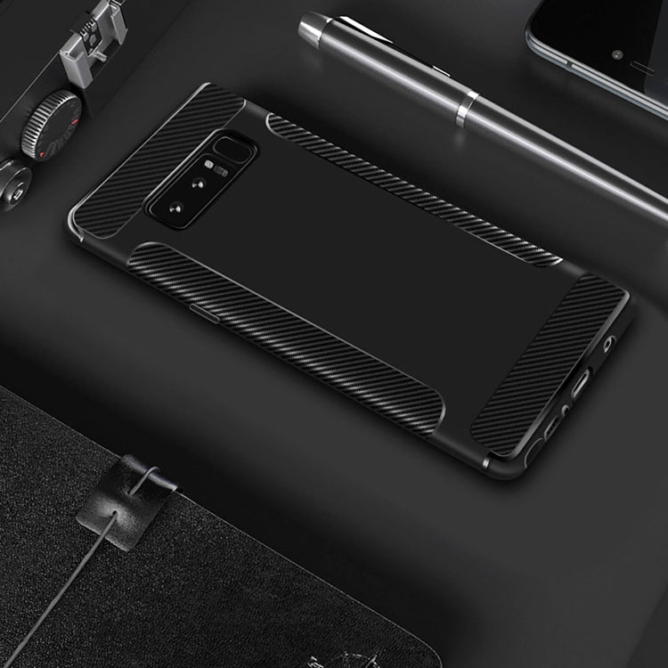 Carbon Fiber Anti-slip TPU Protective Case for Galaxy Note 8