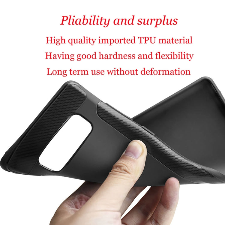 Carbon Fiber Anti-slip TPU Protective Case for Galaxy Note 8
