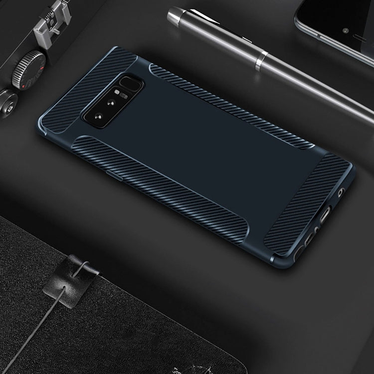 Carbon Fiber Anti-slip TPU Protective Case for Galaxy Note 8