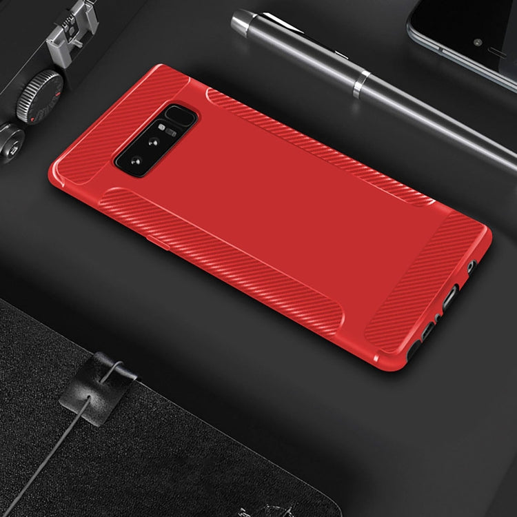 Carbon Fiber Anti-slip TPU Protective Case for Galaxy Note 8