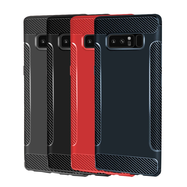 Carbon Fiber Anti-slip TPU Protective Case for Galaxy Note 8