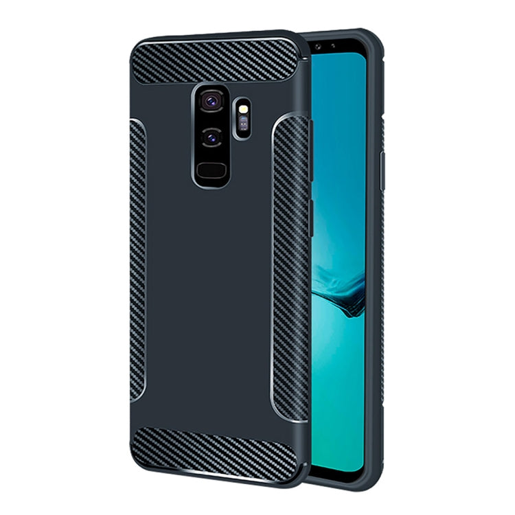 Carbon Fiber Anti-slip TPU Protective Case for Galaxy S9