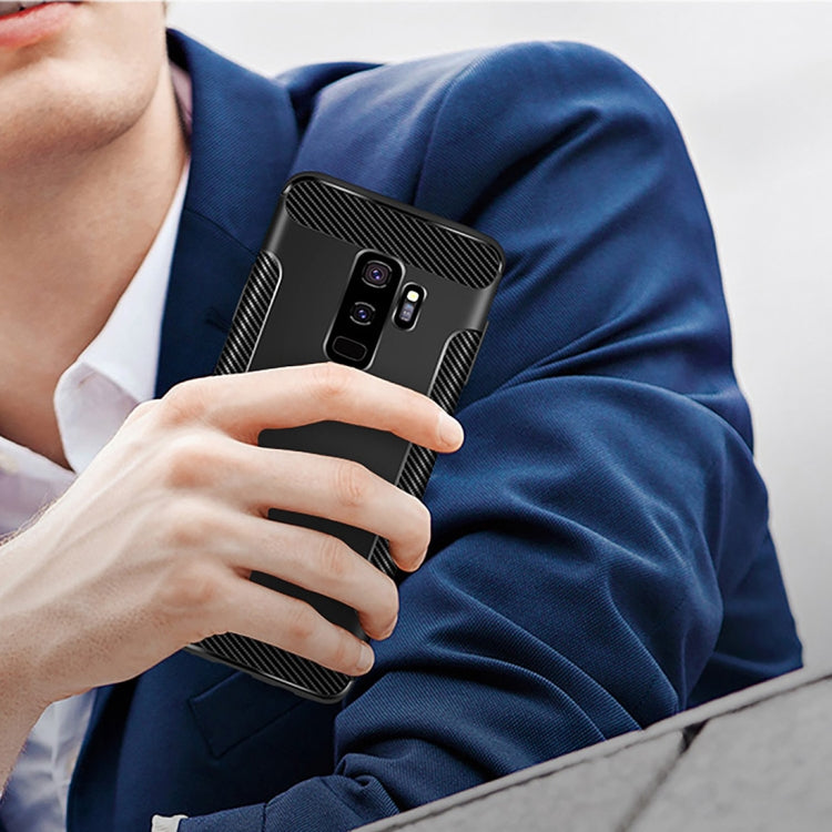Carbon Fiber Anti-slip TPU Protective Case for Galaxy S9