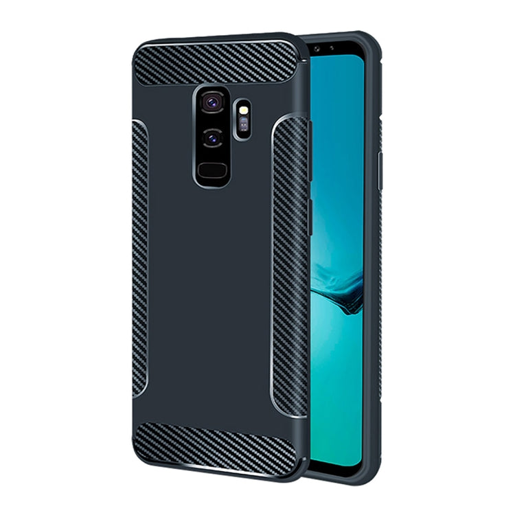 Carbon Fiber Anti-slip TPU Protective Case for Galaxy S9+