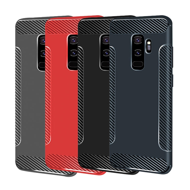 Carbon Fiber Anti-slip TPU Protective Case for Galaxy S9+