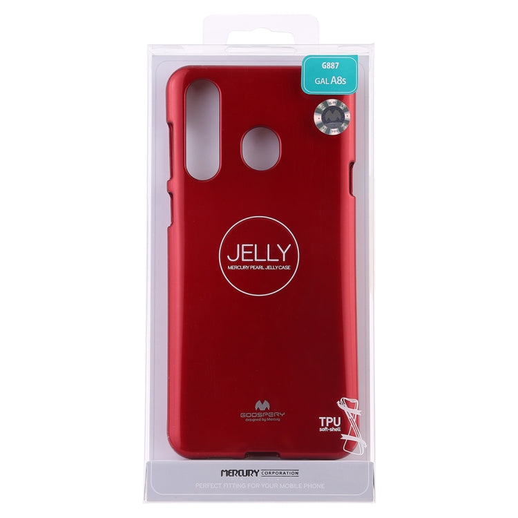 GOOSPERY PEARL JELLY TPU Anti-fall and Scratch Case for Galaxy A8s