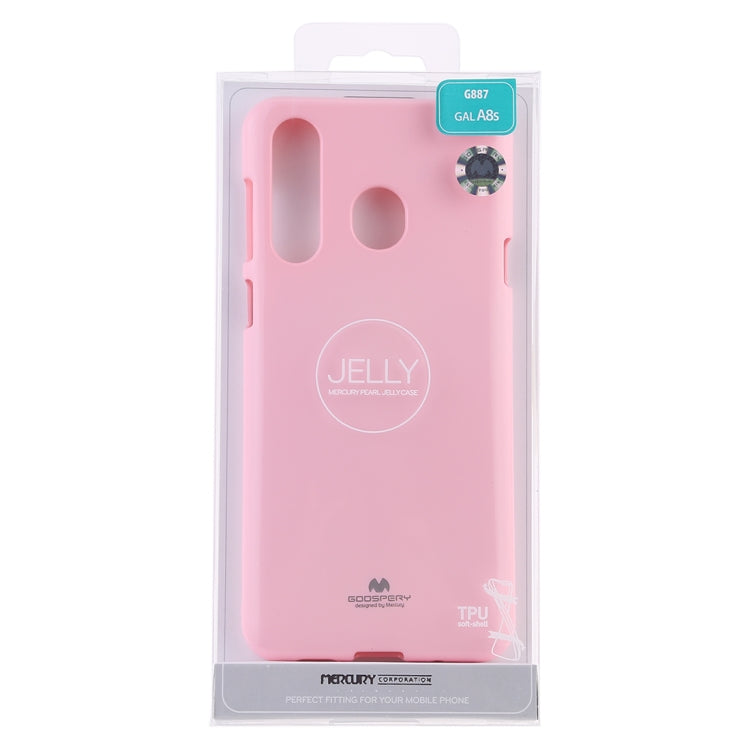 GOOSPERY PEARL JELLY TPU Anti-fall and Scratch Case for Galaxy A8s