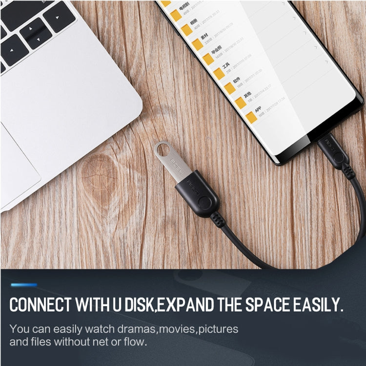 ROCK Micro USB to USB 2.0 PVC Adapter Cable, Length: 1.1m for Samsung Galaxy S7 & S7 Edge / LG G4 / Huawei P8 / Xiaomi Mi4 and other Smartphones