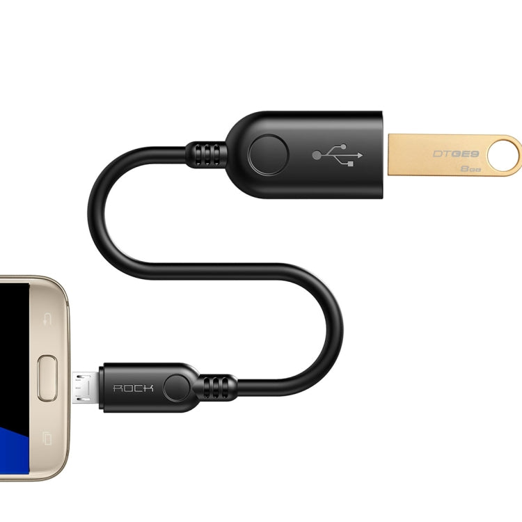 ROCK Micro USB to USB 2.0 PVC Adapter Cable, Length: 1.1m for Samsung Galaxy S7 & S7 Edge / LG G4 / Huawei P8 / Xiaomi Mi4 and other Smartphones