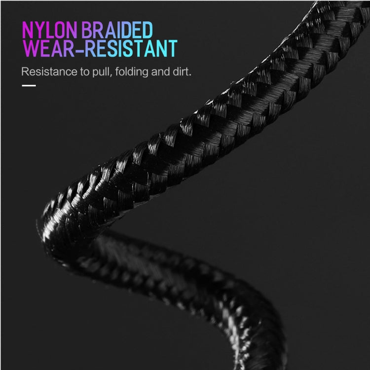 ROCK 2A 1m U-Shape Nylon Weave Type-C to USB Fast Data Sync Charger Cable for Samsung Galaxy S8 & S8 + / LG G6 / Huawei P10 & P10 Plus / Oneplus 5 and other Smartphones
