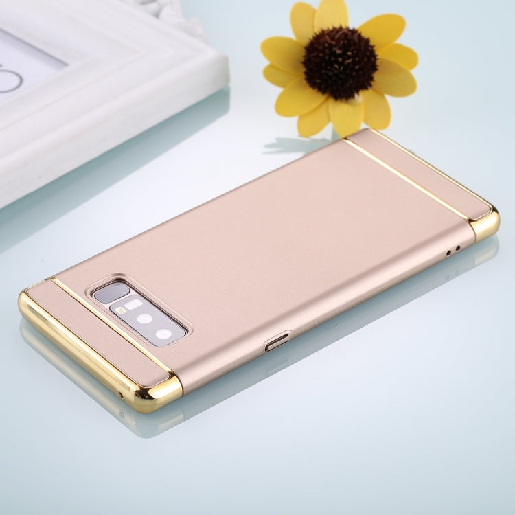 For Galaxy Note 8 Three Stage Splicing Electroplating Side Protective Back Cover Case
