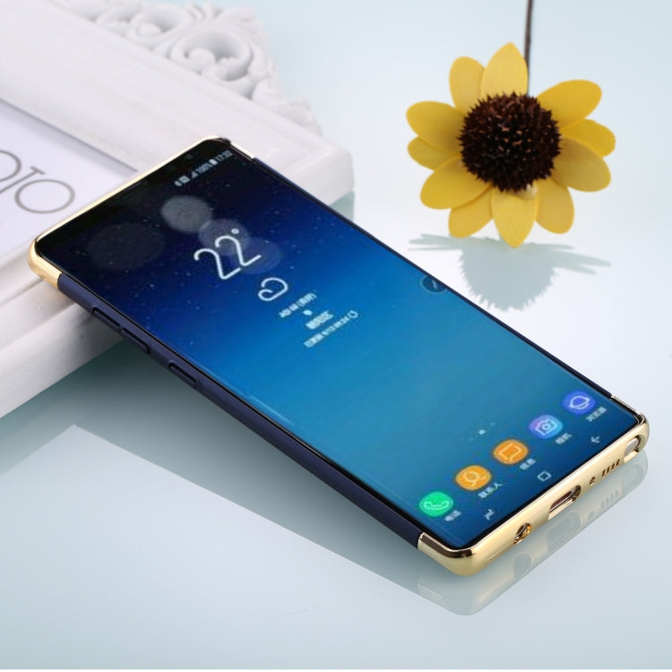 For Galaxy Note 8 Three Stage Splicing Electroplating Side Protective Back Cover Case