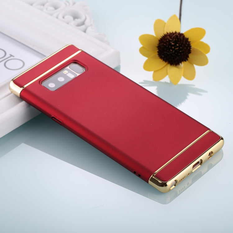 For Galaxy Note 8 Three Stage Splicing Electroplating Side Protective Back Cover Case