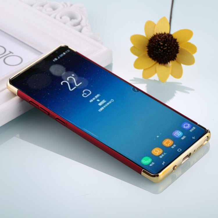 For Galaxy Note 8 Three Stage Splicing Electroplating Side Protective Back Cover Case