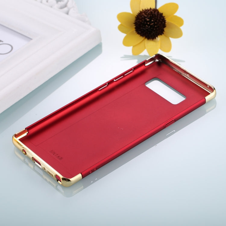 For Galaxy Note 8 Three Stage Splicing Electroplating Side Protective Back Cover Case