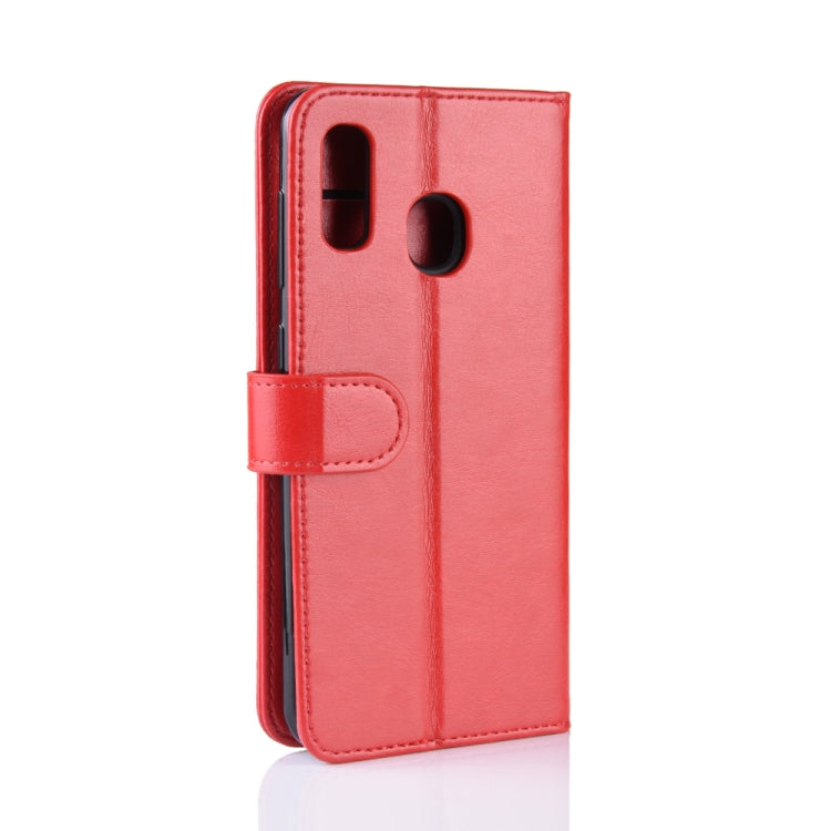 R64 Texture Single Fold Horizontal Flip Leather Case for Galaxy A20e, with Holder & Card Slots & Wallet