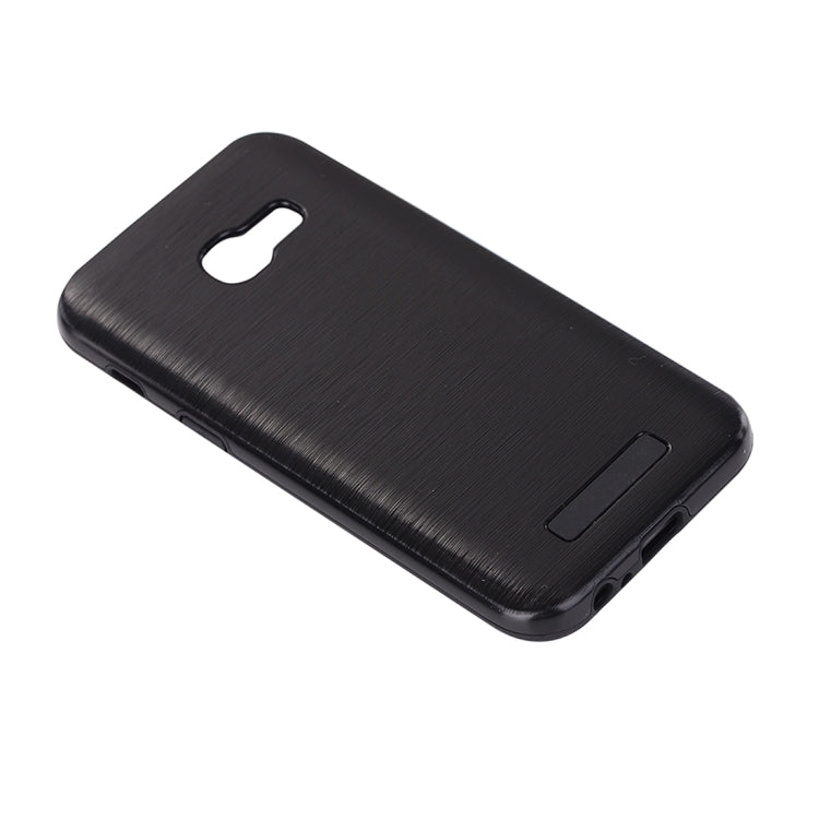 For Galaxy A3 (2017) Metal Brushed Texture Protective Back Case