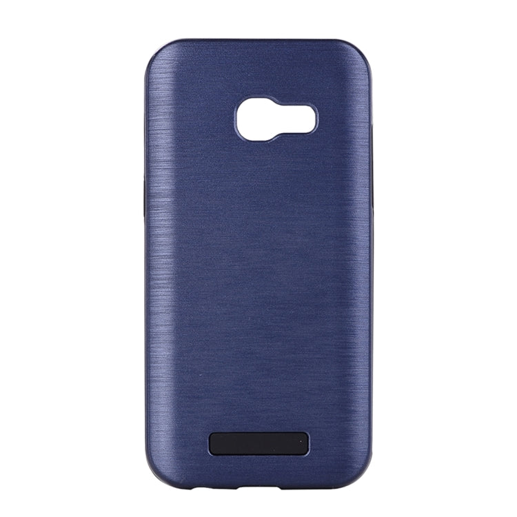 For Galaxy A3 (2017) Metal Brushed Texture Protective Back Case