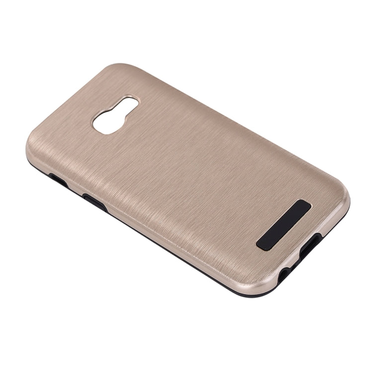 For Galaxy A3 (2017) Metal Brushed Texture Protective Back Case