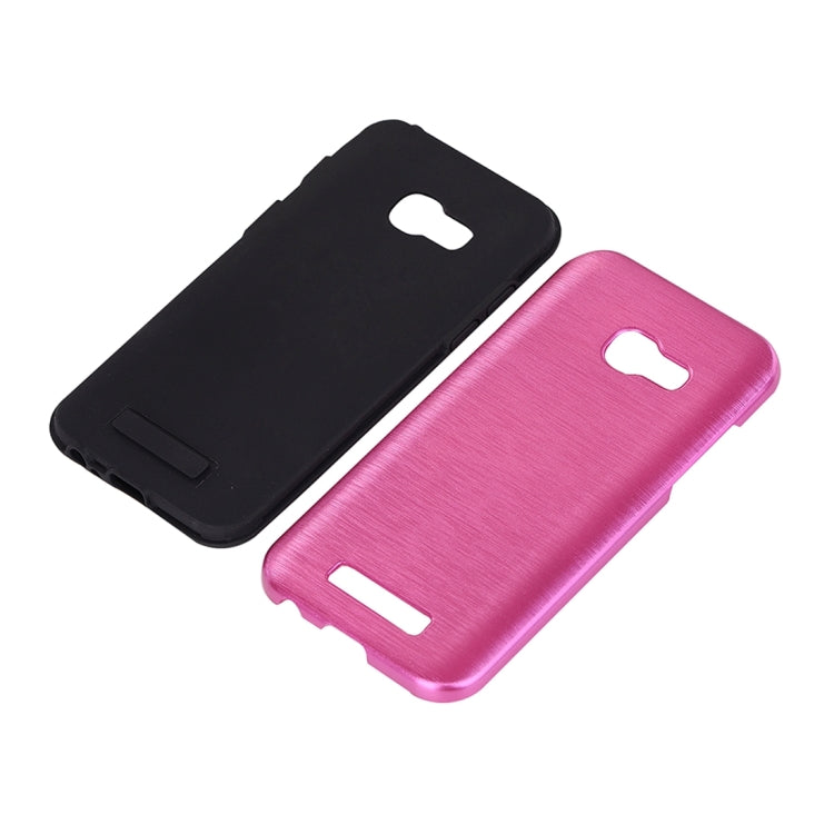 For Galaxy A3 (2017) Metal Brushed Texture Protective Back Case