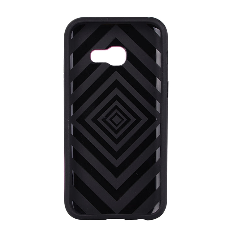 For Galaxy A3 (2017) Metal Brushed Texture Protective Back Case