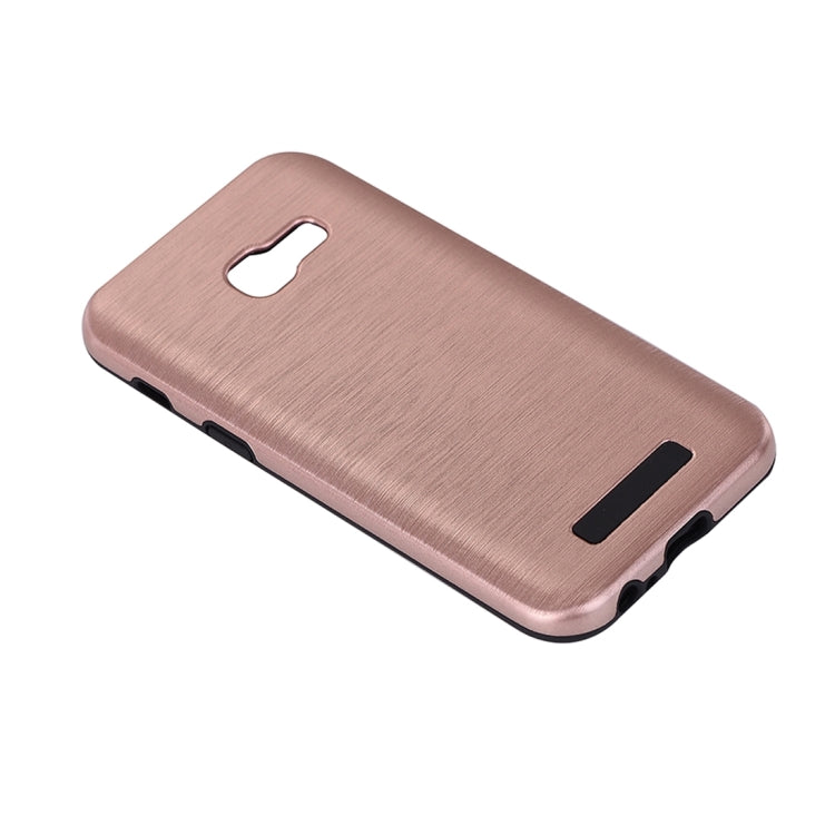 For Galaxy A3 (2017) Metal Brushed Texture Protective Back Case