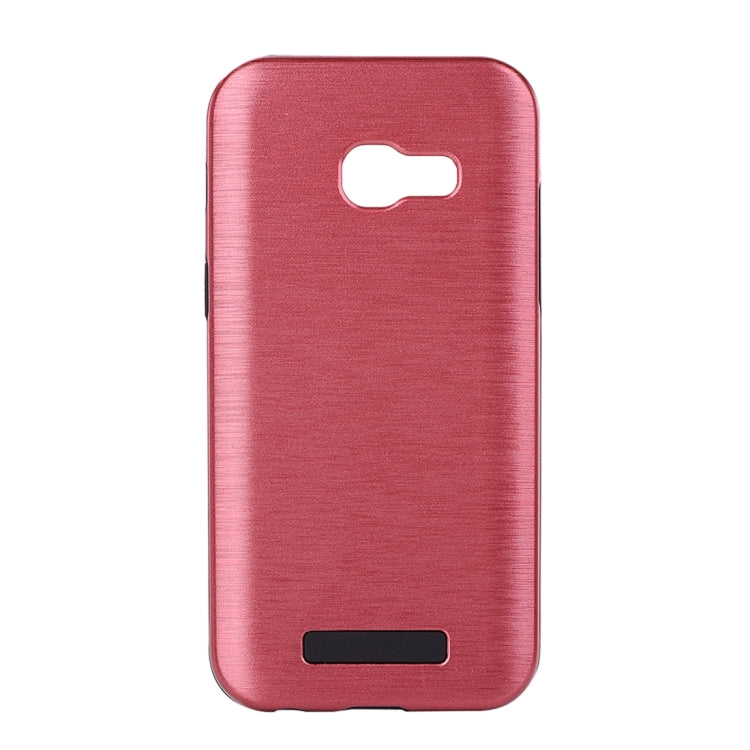 For Galaxy A3 (2017) Metal Brushed Texture Protective Back Case