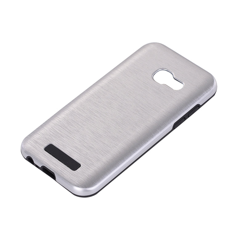 For Galaxy A3 (2017) Metal Brushed Texture Protective Back Case