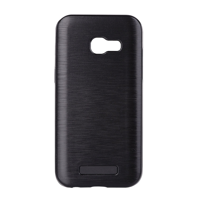 For Galaxy A5 (2017) Metal Brushed Texture Protective Back Case