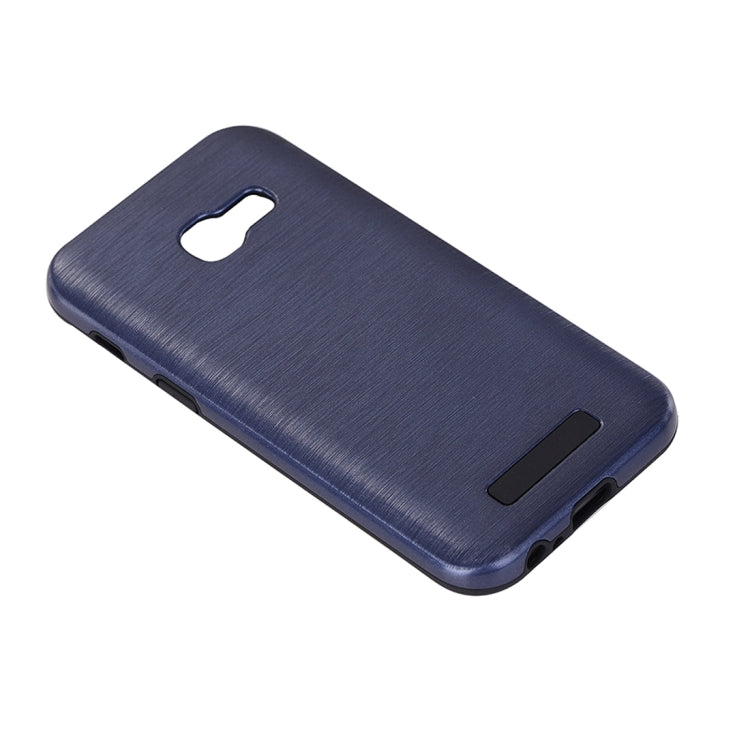For Galaxy A5 (2017) Metal Brushed Texture Protective Back Case