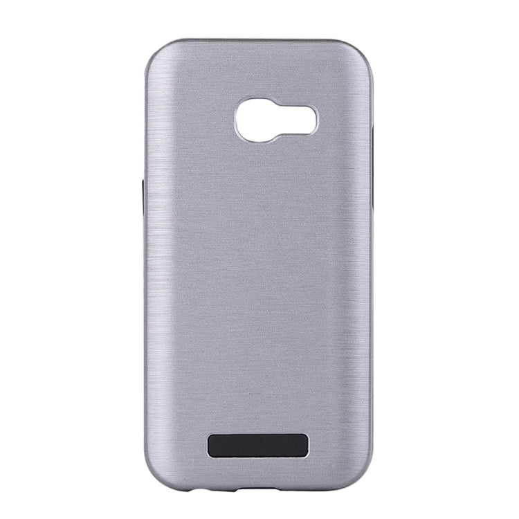For Galaxy A5 (2017) Metal Brushed Texture Protective Back Case